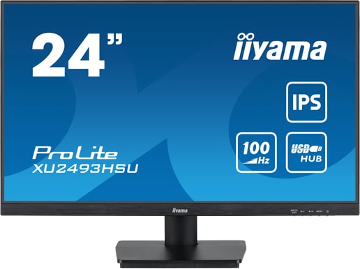 iiyama ProLite XU2493HSU 24" Full HD Monitor - IPS, 100Hz, 1ms, Speakers, HDMI