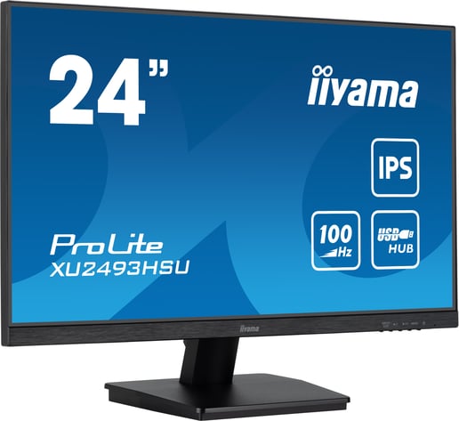 iiyama ProLite XU2493HSU 24" Full HD Monitor - IPS, 100Hz, 1ms, Speakers, HDMI