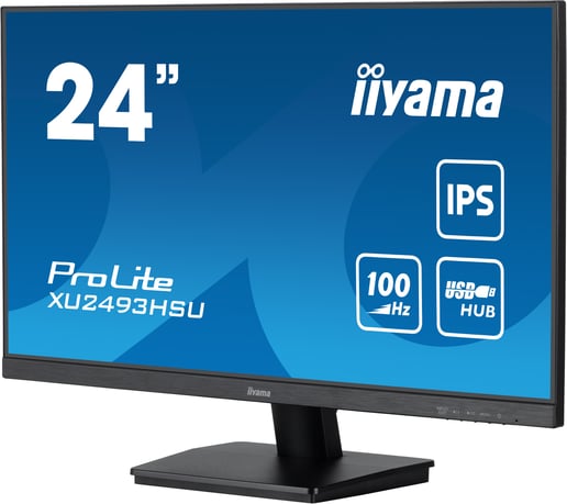 iiyama ProLite XU2493HSU 24" Full HD Monitor - IPS, 100Hz, 1ms, Speakers, HDMI