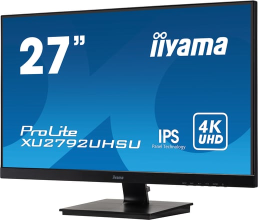 iiyama ProLite XU279UHSU 27 inch IPS Monitor - 3840 x 2160, 4ms, Speakers, HDMI
