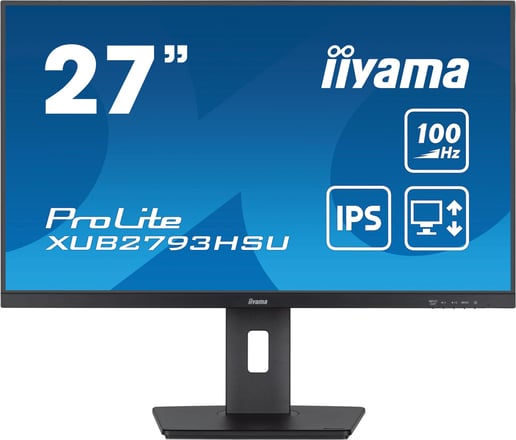 iiyama ProLite XUB2793HSU 27" Full HD Monitor - IPS, 100Hz, 1ms, Speakers, HDMI