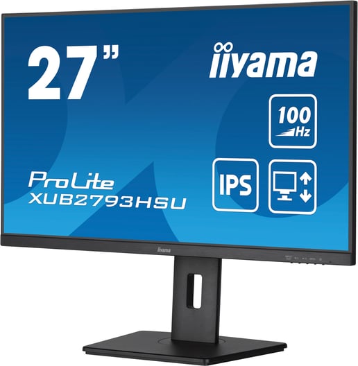 iiyama ProLite XUB2793HSU 27" Full HD Monitor - IPS, 100Hz, 1ms, Speakers, HDMI