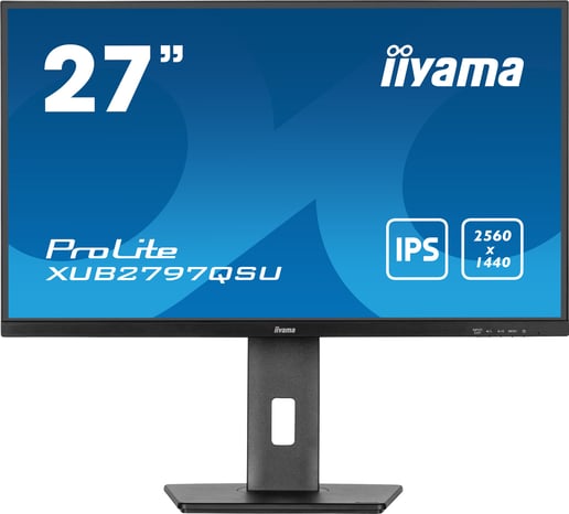 iiyama ProLite XUB2797QSU 27" 1440p (QHD) Monitor - IPS, 100Hz, 1ms, Speakers