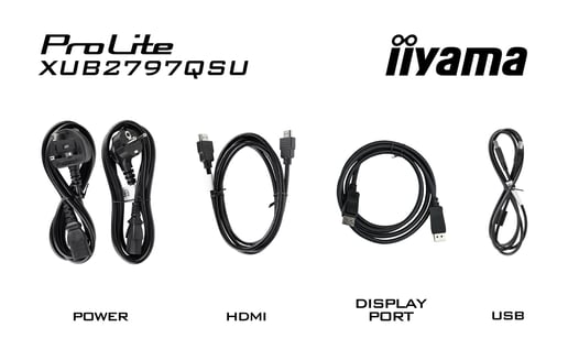 iiyama ProLite XUB2797QSU 27" 1440p (QHD) Monitor - IPS, 100Hz, 1ms, Speakers