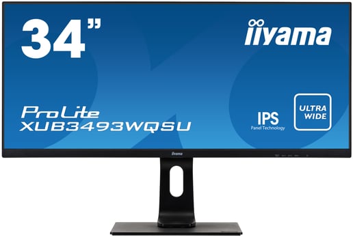 iiyama ProLite XUB3493WQSU 34 inch IPS Monitor - 3440 x 1440, 4ms, Speakers