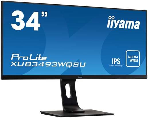 iiyama ProLite XUB3493WQSU 34 inch IPS Monitor - 3440 x 1440, 4ms, Speakers