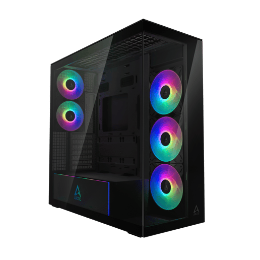 ARCTIC Xtender Mid Tower Gaming Case - Mirror Black 