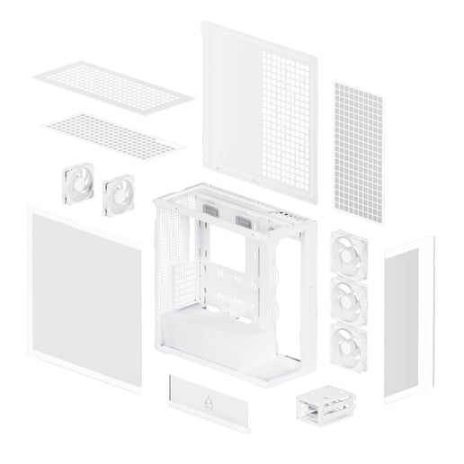 ARCTIC Xtender Mid Tower Gaming Case- White
