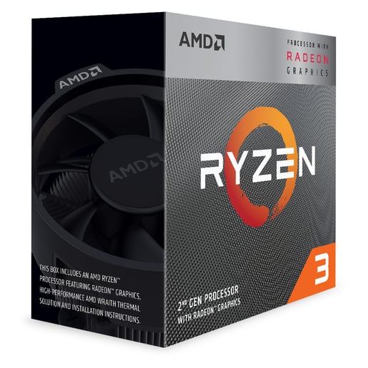 AMD Ryzen 3 3200G 4 Core/4 Thread AM4 CPU 