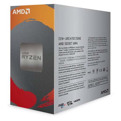 AMD Ryzen 3 3200G 4 Core/4 Thread AM4 CPU 