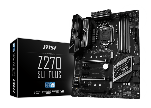 MSI Z270 SLI PLUS ATX Motherboard for Intel LGA1151 CPUs