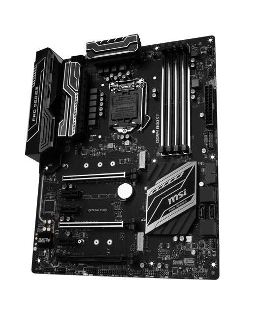 MSI Z270 SLI PLUS ATX Motherboard for Intel LGA1151 CPUs