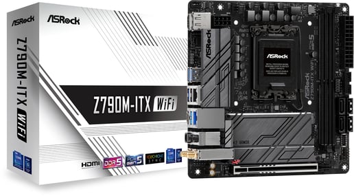 ASRock Z790M-ITX WiFi ITX Motherboard for Intel LGA1700 CPUs