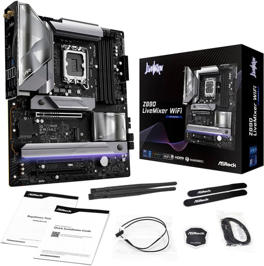 ASRock Z890 LiveMixer WiFi ATX Motherboard for Intel LGA1851 CPUs