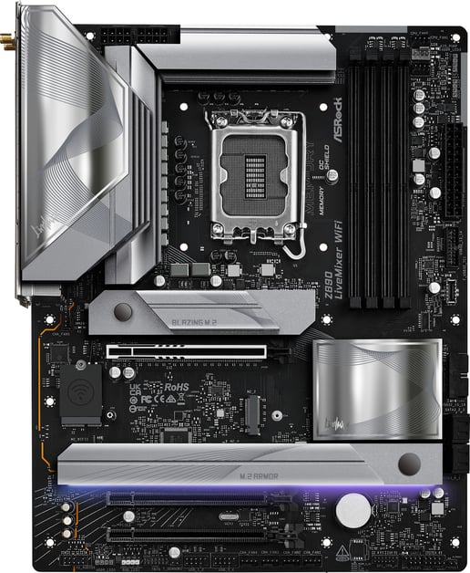 ASRock Z890 LiveMixer WiFi ATX Motherboard for Intel LGA1851 CPUs