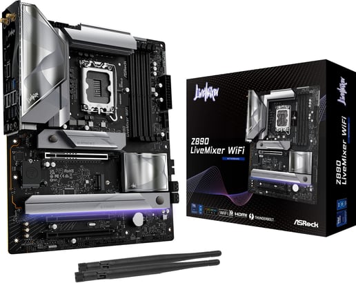 ASRock Z890 LiveMixer WiFi ATX Motherboard for Intel LGA1851 CPUs