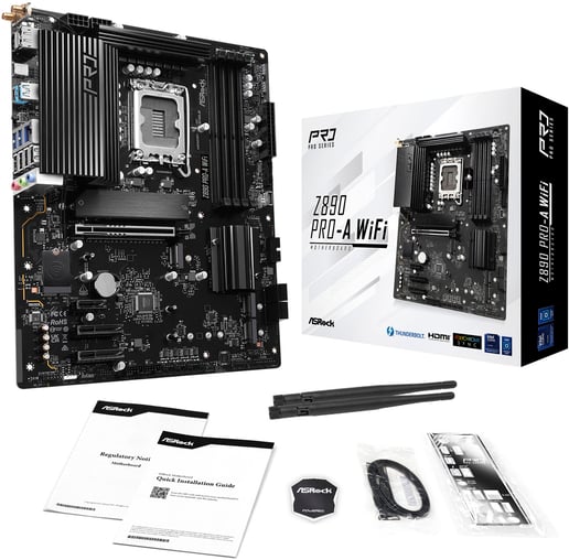 ASRock Z890 Pro-A WiFi ATX Motherboard for Intel LGA1851 CPUs