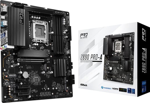 ASRock Z890 Pro-A ATX Motherboard for Intel LGA1851 CPUs