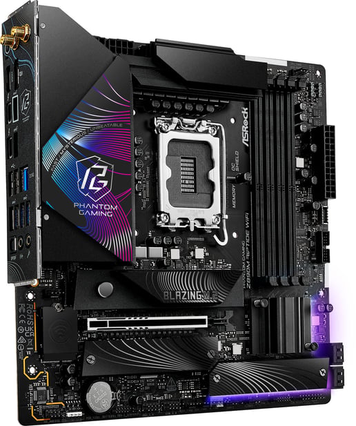 ASRock Z890M Riptide WiFi mATX Motherboard for Intel LGA1851 CPUs