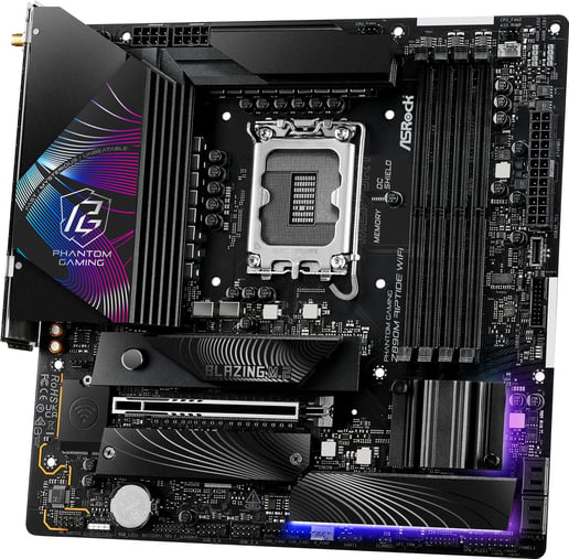 ASRock Z890M Riptide WiFi mATX Motherboard for Intel LGA1851 CPUs