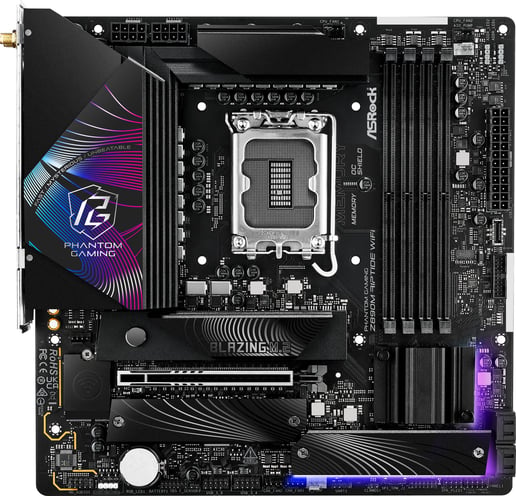 ASRock Z890M Riptide WiFi mATX Motherboard for Intel LGA1851 CPUs