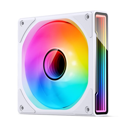 Jonsbo ZK-120W 120mm Chassis Fan Triple Pack in White
