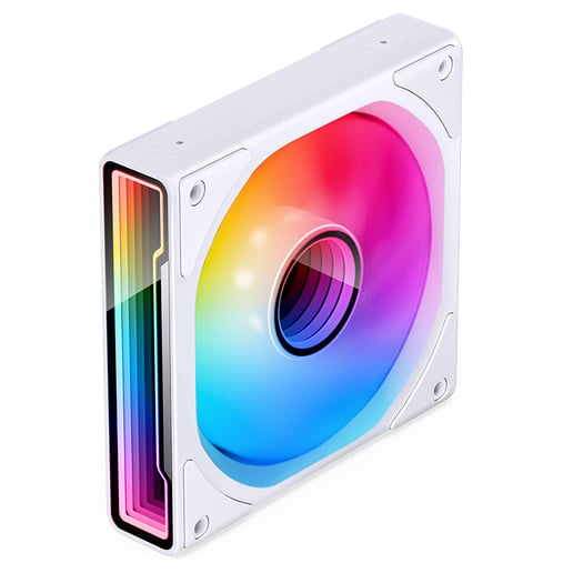 Jonsbo ZK-120W 120mm Chassis Fan Triple Pack in White