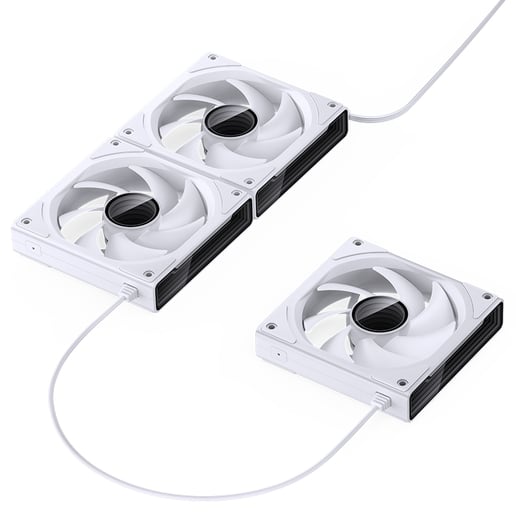 Jonsbo ZK-120W 120mm Chassis Fan Triple Pack in White
