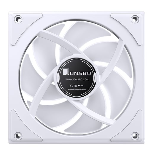Jonsbo ZK-120W 120mm Chassis Fan Triple Pack in White