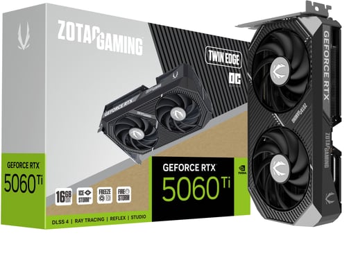 Zotac GeForce RTX 5060 Ti Twin Edge OC 16GB GDDR7 Graphics Card