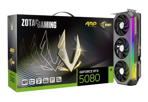 Zotac GeForce RTX 5080 AMP Extreme INFINITY OC 16GB GDDR7 Graphics Card
