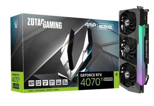 Zotac GeForce RTX 4070 Ti SUPER AMP Holo OC 16GB GDDR6X Graphics Card