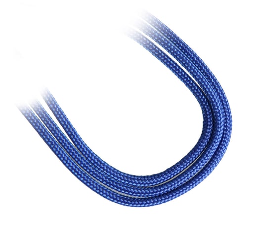 BitFenix Alchemy 3-Pin Extension 60cm - sleeved blue/blue