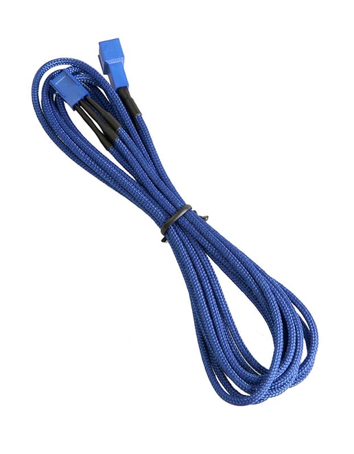 BitFenix Alchemy 3-Pin Extension 90cm - sleeved blue/blue