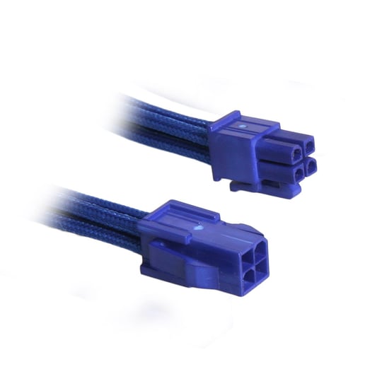 BitFenix Alchemy 4-Pin ATX12V Extension 45cm - sleeved blue/blue