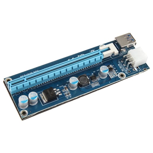 Kolink PCI-E 1x to 16x powered Riser Card Mining Rendering Kit Pro - 1m