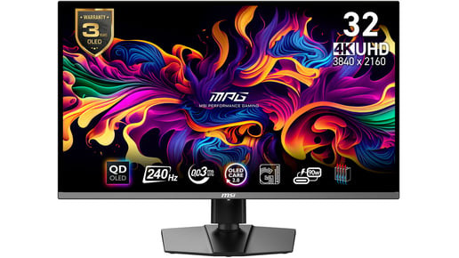 MSI MPG 321URX QD-OLED 32" 4K Gaming Monitor - OLED, 240Hz, 0.03ms, HDMI, DP
