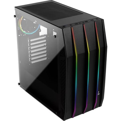 Aero Cool Klaw Mid Tower Gaming Case - Black USB 3.0