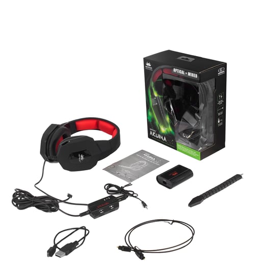 Sumvision AKUMA optical fiber wired gaming headset for PC, PS4, Xbox 360, Xbox ONE