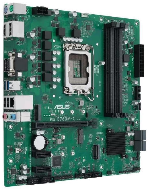 ASUS Pro B760M-C-CSM mATX Motherboard for Intel Socket 1700 CPUs