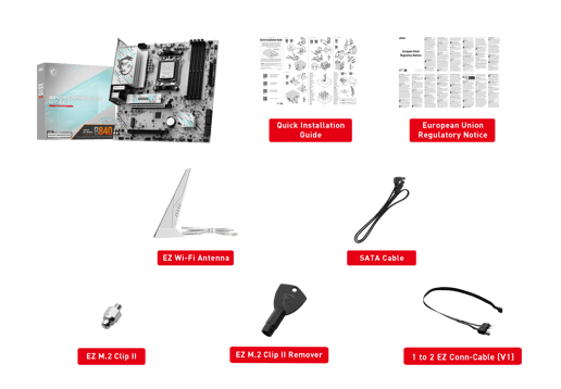 MSI B840M GAMING PLUS WIFI6E mATX Motherboard for AMD AM5 CPUs
