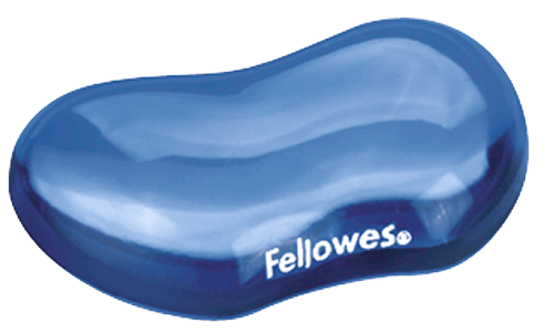Fellowes Crystal Gel Flex Wrist Rest - Blue