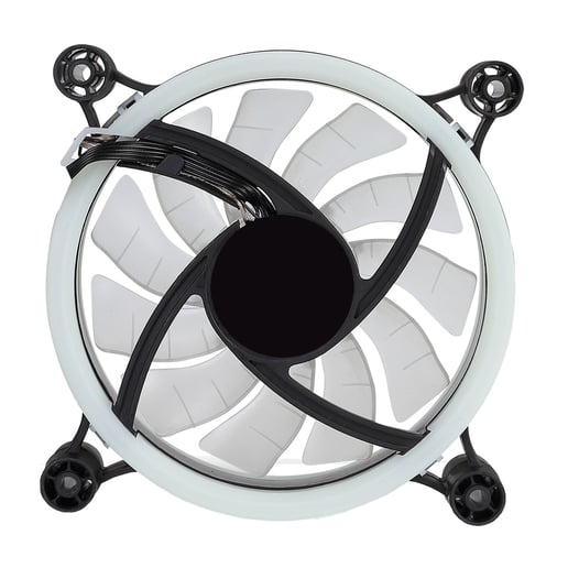 GameMax Raider Dual-Ring 16 LED 120mm Rainbow RGB Fan 5pin