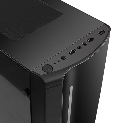 CiT Beam Mid Tower Gaming Case - Black 
