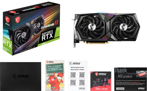 MSI GeForce RTX 3060 GAMING X OC 12GB Graphics Card