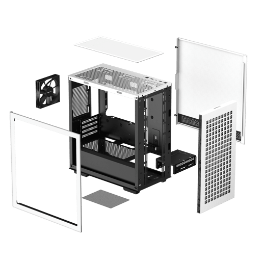 DeepCool CH370 WH Mid Tower Case - Black 