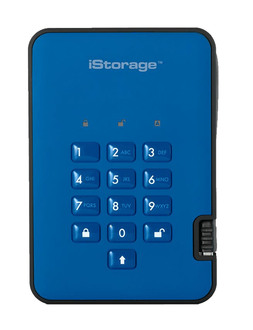 2TB iStorage diskAshur2 Desktop External Hard Drive - USB 3.2 Gen 2