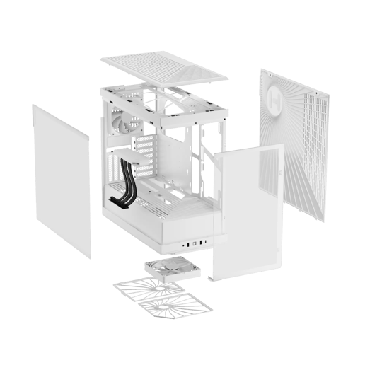 HYTE Y40 Mid Tower Case - White 