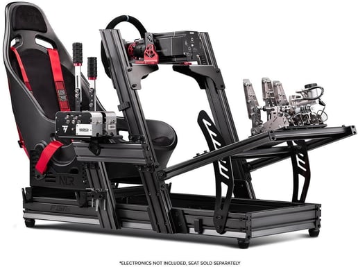 Next Level Racing F-GT Elite Aluminium Simulator Cockpit - Front and Side Mount Edition