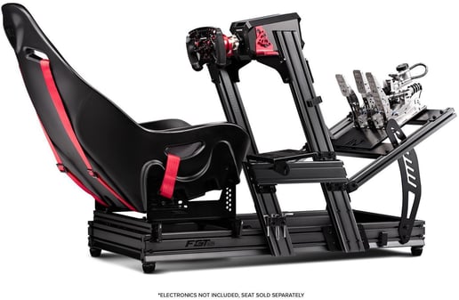 Next Level Racing F-GT Elite Aluminium Simulator Cockpit - Front and Side Mount Edition